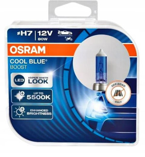 Żarówki H7 Osram Cool Blue Boost Next 5500k Białe