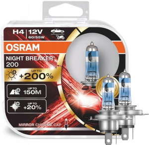 H4 Osram Night Breaker 200% Super Jasne