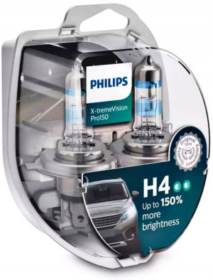 Philips Żarówki H4 X-Treme Vision Pro150 +150%