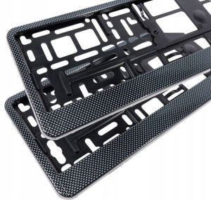 Ramka Tablicy Rejestracyjnej Carbon Komplet 2 Szt