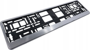Ramka Tablicy Rejestracyjnej Szczotkowane Aluminiu
