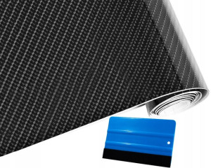 Folia Carbon Karbon Okleina 5d Czarny Rakla