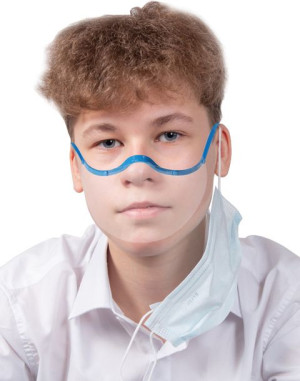 Mini Przyłbica Dziecięca Do Szkoły Chroni Usta Nos