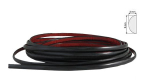 Listwa Samochodowa 9 Mm Boczna Czarna Na Metry