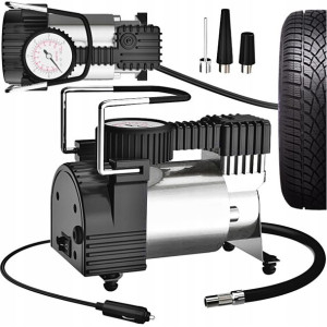 Kompresor Metalowy Pod Zapalniczkę Samochodową 12v