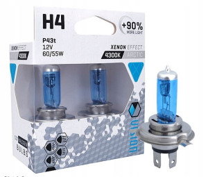 Żarówki Vision Arctic White H4 12v 60/55w E4 +90%