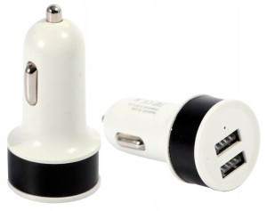 Ładowarka Samochodowa 2xusb Gsm Uniwersalna 2,1a