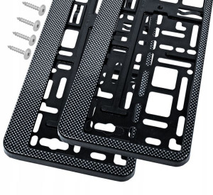 Ramki Pod Tablice Rejestracyjna Carbon Zest 2 Szt
