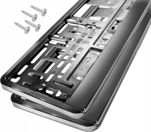 Ramki Pod Tablice Rejestracyjna Chrom Metalik 2szt