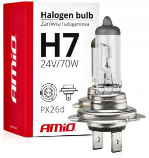 Żarówka Żarówki Samochodowe H7 24v 70w Px26d