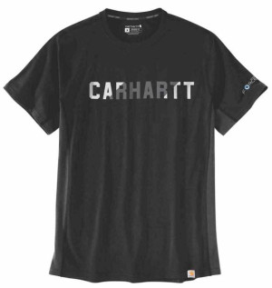 Koszulka Carhartt Force Block Logo Mid Black L