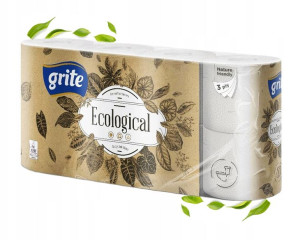 Papier toaletowy ekologiczny 8 rolek Grite