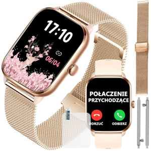 Smartwatch Zegarek Damski Polskie Menu Rozmowy Sms