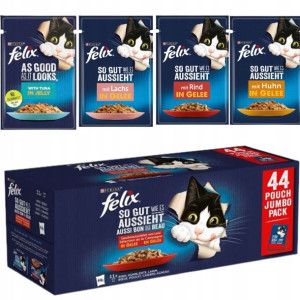 FELIX FANTASTIC mokra karma dla kota 44 saszetki