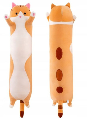 Długi Kot Kotek Poduszka Maskotka Pluszak 110 Cm