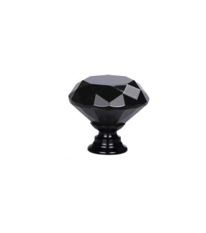 GALKA MEBLOWA KRYSZTAŁ KRYSZTAŁOWA 30mm Czarna+czarna