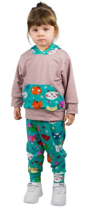 Dres dziecięcy 110 Komplet bluza z kapturem spodni