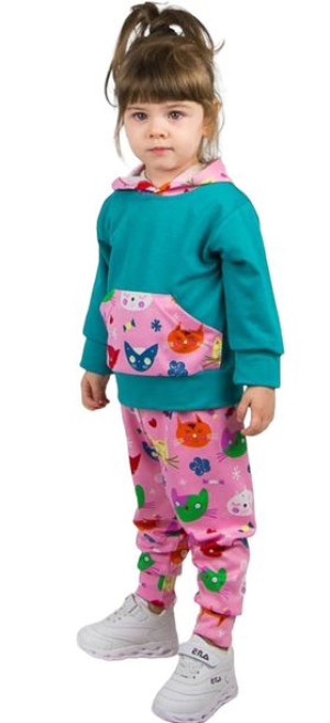 Dres dziecięcy 104 Komplet bluza z kapturem spodni