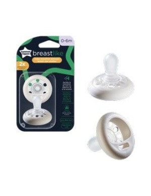Tommee Tippee Smoczek uspokajający Breast like 0-6m, 2szt