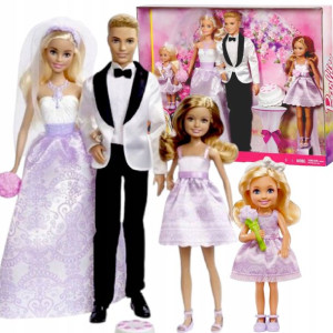 Lalka Barbie Panna Młoda I Ken Wesele Ślub Zestaw