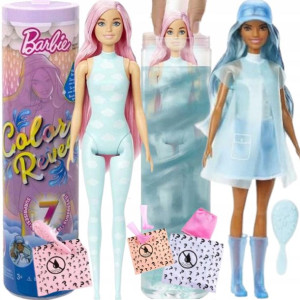 LALKA BARBIE DESZCZOWA POGODA JESIEŃ color reveal