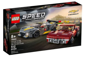Lego 76903 Samochód wyścigowy Chevrolet Corvette C8.R i 1969 Chevrolet Corv