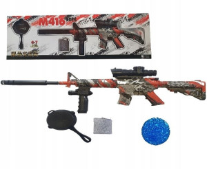 Pistolet Na Kulki Żelowe Wodne Zestaw Duży 65cm