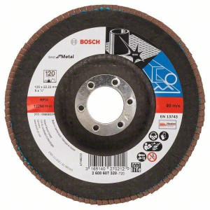 Bosch Ściernica Listkowa 125mm X571 P120 Best For Metal Wypukła