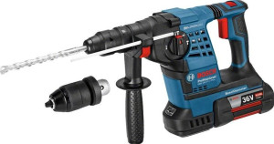 Bosch Młot Wiercąco-kujący Sds-plus 36v 2 X 4,0ah + Walizka + Uchwyt Szybko
