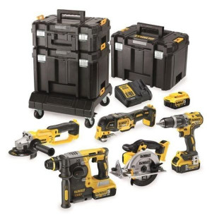 Dewalt Zestaw Combo 18v 6 - Elementowy + 3 X 5,0ah + 3x Tstak Dck654p3t