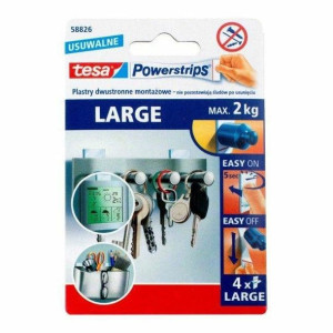 Tesa Plastry Powerstrips Large 4szt./białe
