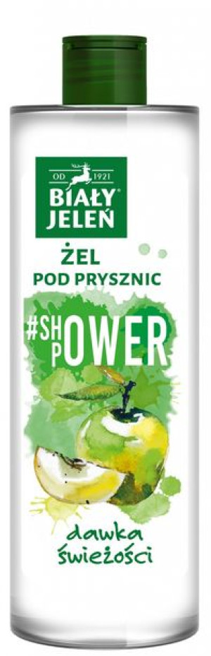 Biały Jeleń Shower Power Żel pod prysznic odświeżający - Jabłko 400ml