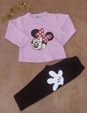Dres komplet Dziewczynka ocieplany Minnie 116/122