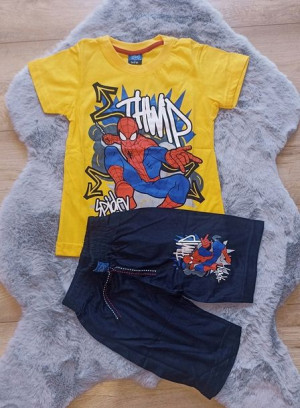 Komplet dla Chłopca letni Spiderman rozmiar 116