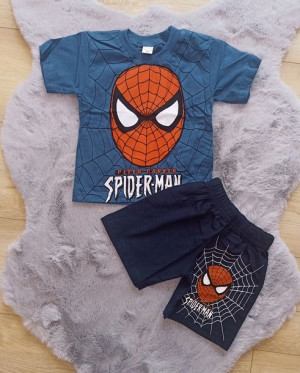 Komplet dla Chłopca letni Spiderman rozmiar 80