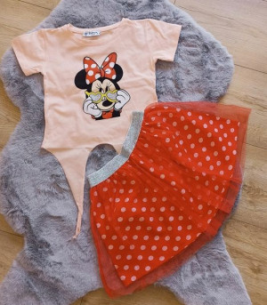 Komplet dla Dziewczynki minnie roz. 116/122
