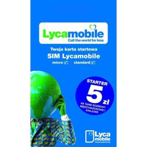 LycaMobile PL Starter 5 zl Karta SIM Card PrePaid 5 PLN