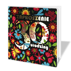 Zaproszenie na 30 urodziny flower power