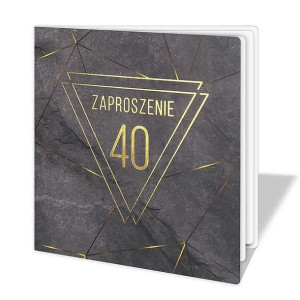Zaproszenie na 40 urodziny marmurowe