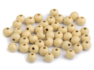 Koraliki Drewniane Naturalny 8mm 30szt
