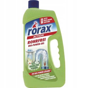 UDRAŻNIACZ do rur RORAX BIO Żel 1L z Niemiec
