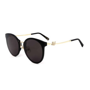 Damskie Okulary brązowe z złotem przeciwsłoneczne Swarovski SK0296-K