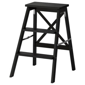 IKEA BEKVAM Schodki 3 stopnie czarny 63 cm