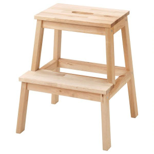 IKEA BEKVAM Taboret ze schodkiem  brzoza  50 cm