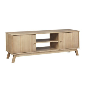Stolik drewniany RTV Oregon wood, 53.5x150x45 cm