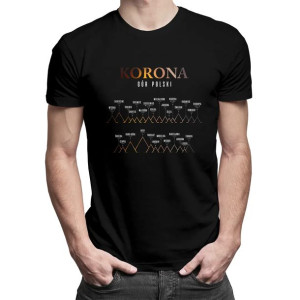 Korona Gór Polski koszulka dla wędrowca wielbiciela gór