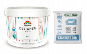 BECKERS DESIGNER White Farba lateksowa BIAŁA 10l +