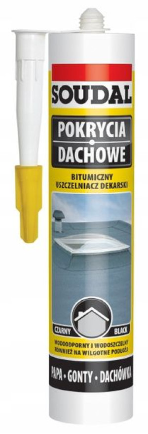 Soudal Uszczelniacz dekarski bitumiczny 280ml