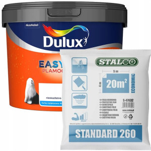 Dulux EasyCare Farba Nieskazitelna Biel 9L +GRATIS