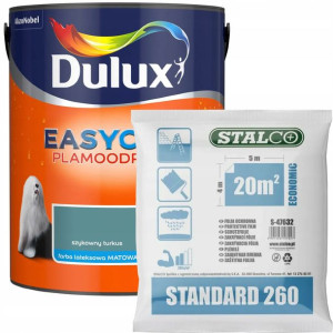 Dulux EasyCare Farba Szykowny turkus 5L + GRATIS